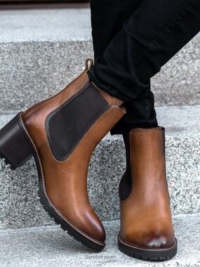 Thursday Boot Company Knockout High Heel Chelsea Boot Toffee